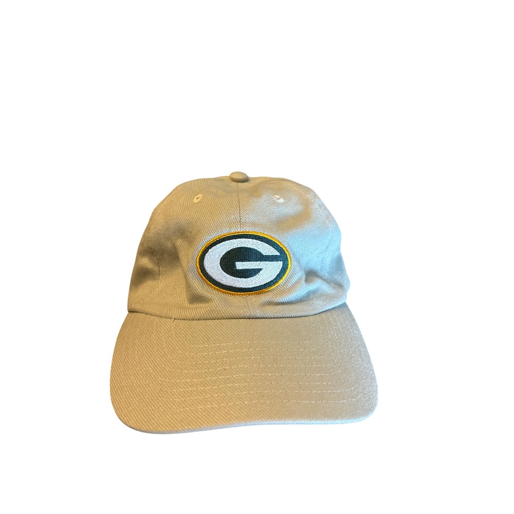 Green Bay Packers NFL Hat Khaki Tan Adjustable Embroidered Logo Dad Cap